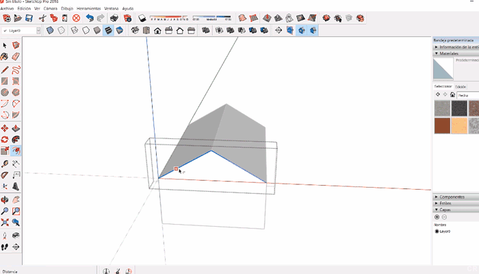 Hacer techos Sketchup