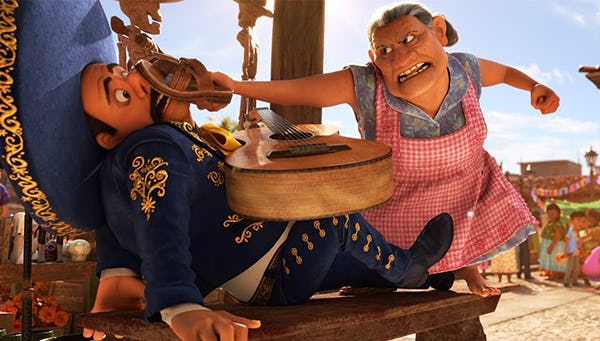 la chancla, elemento identificador en Coco