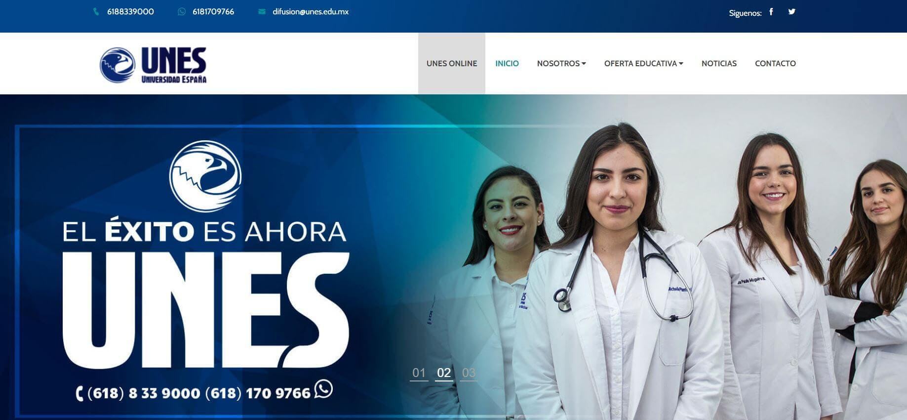 landing page académica