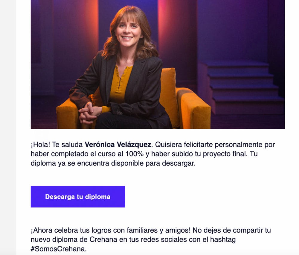 descargar diploma de Crehana