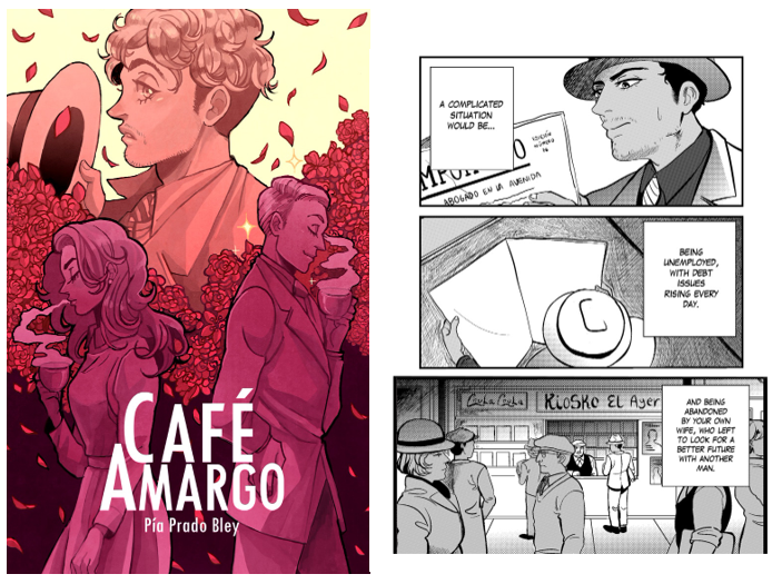Webcómic Café Amargo, por Pía Prado