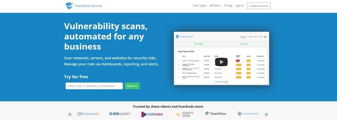 HostedScan Security seguridad en el comercio electrónico