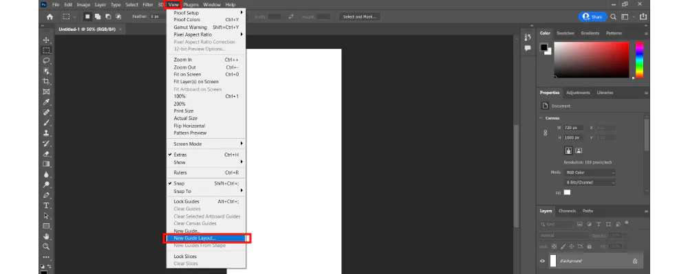 Paso 3 cómo hacer un collage en Photoshop