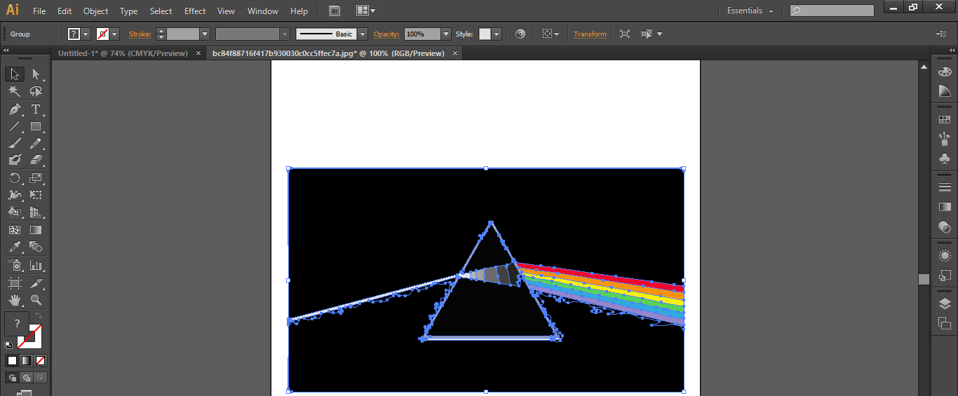 Imagen vectorizada Adobe Illustrator