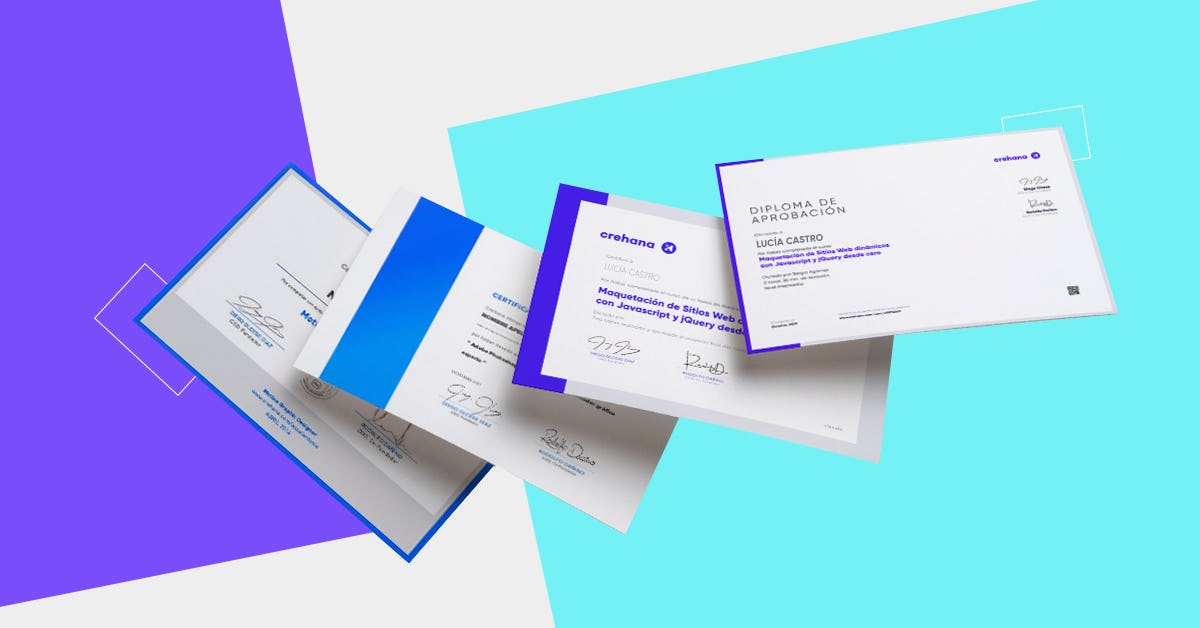 certificado diploma crehana