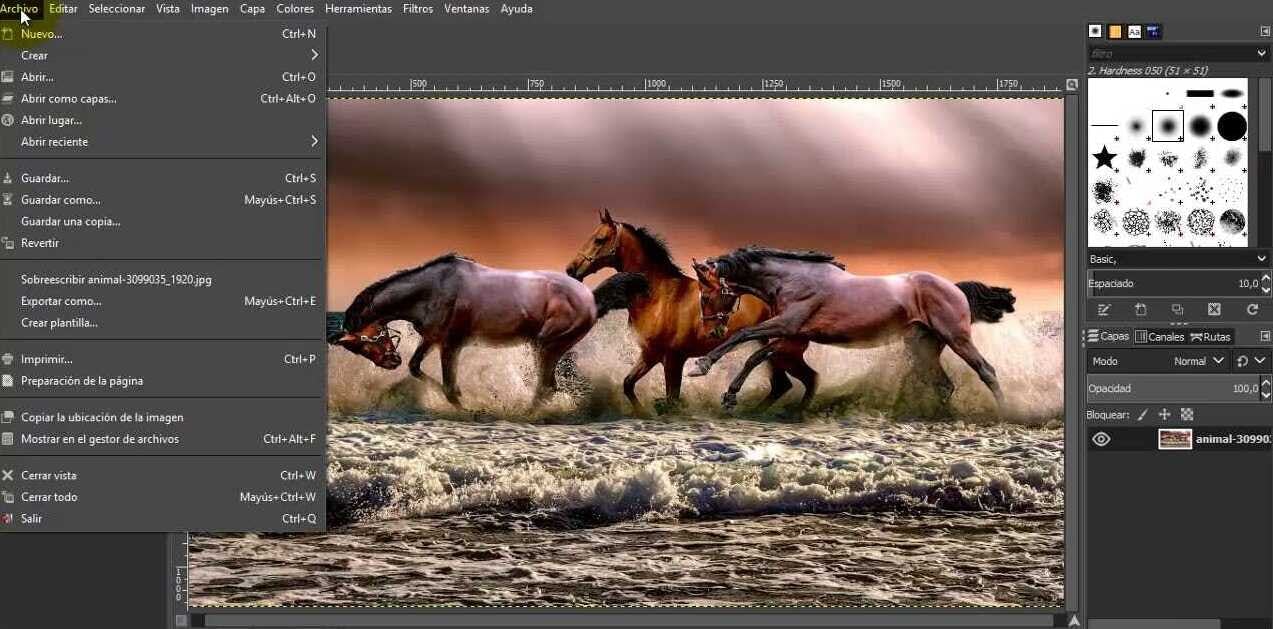 recuperar fotos dañadas con Gimp