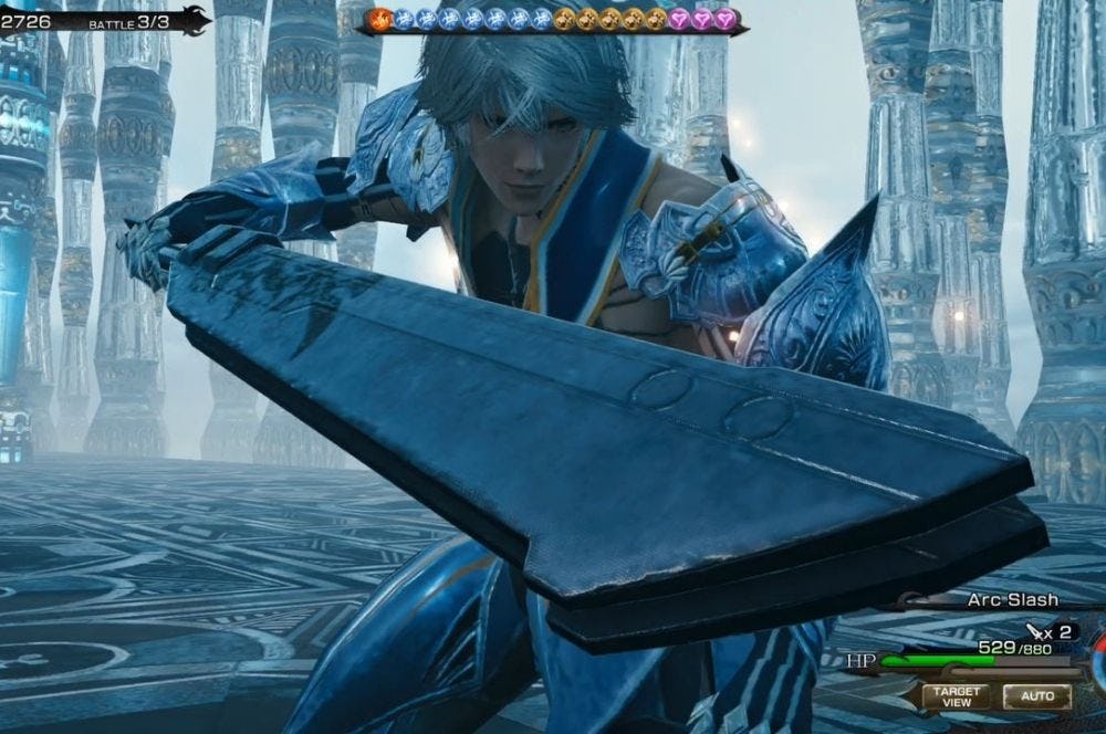 Captura del juego Mobius Final Fantasy