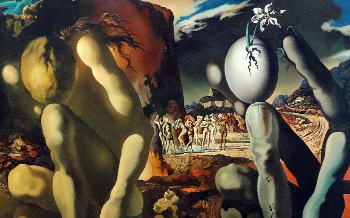 Pintura surrealista de Salvador Dalí