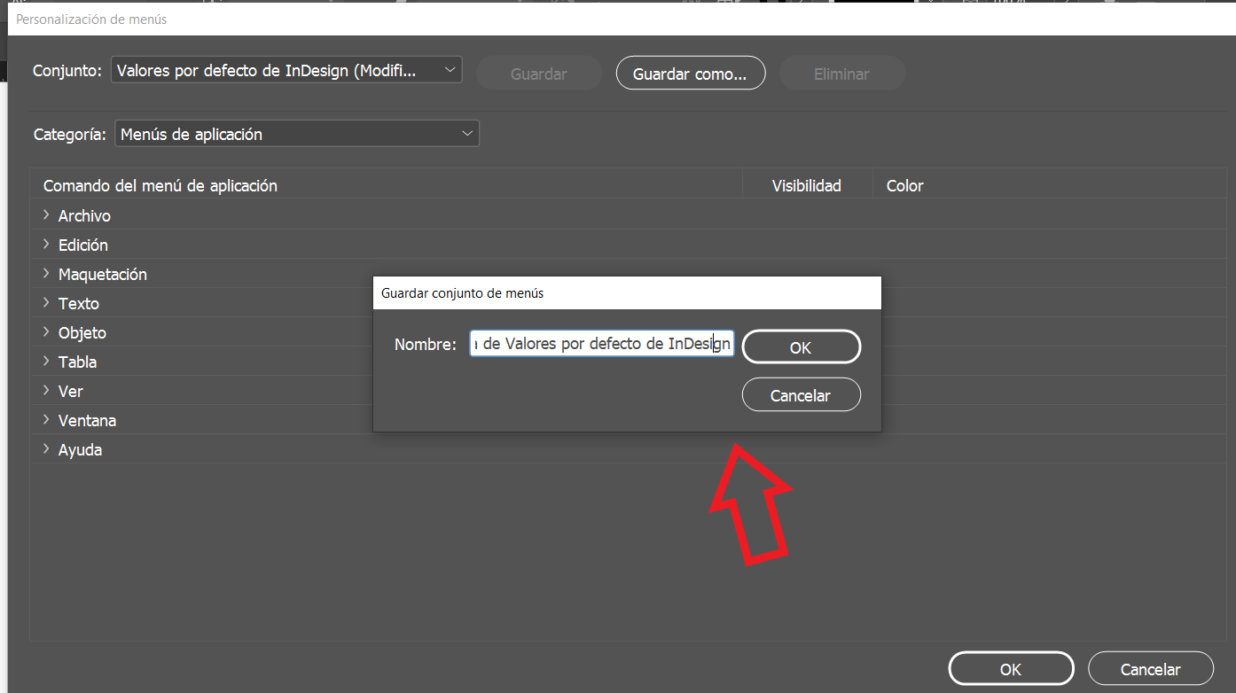 atajos de adobe indesign
