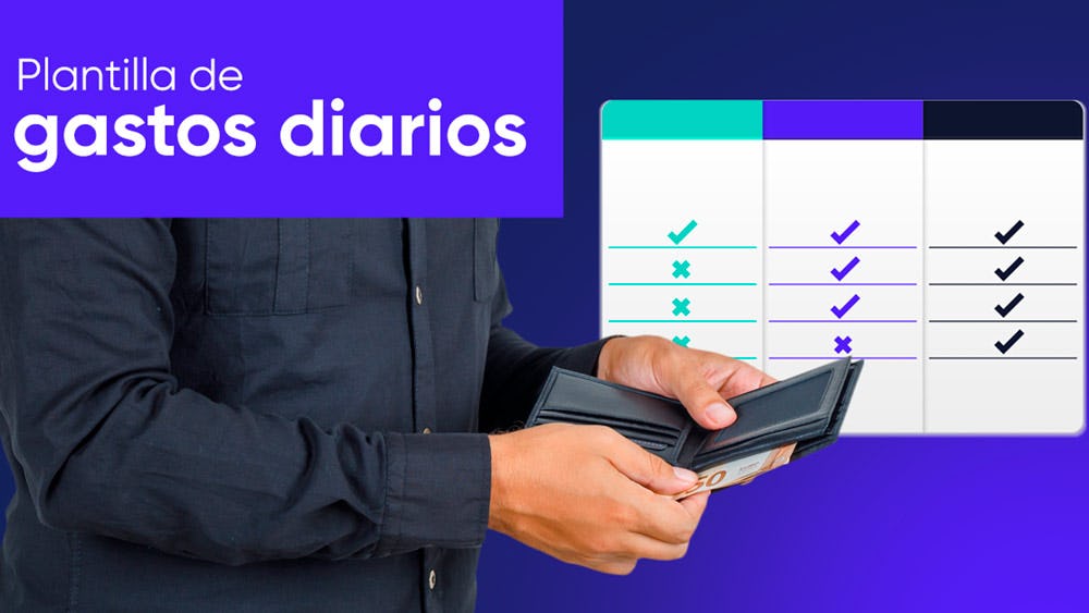 Plantilla de gastos diarios