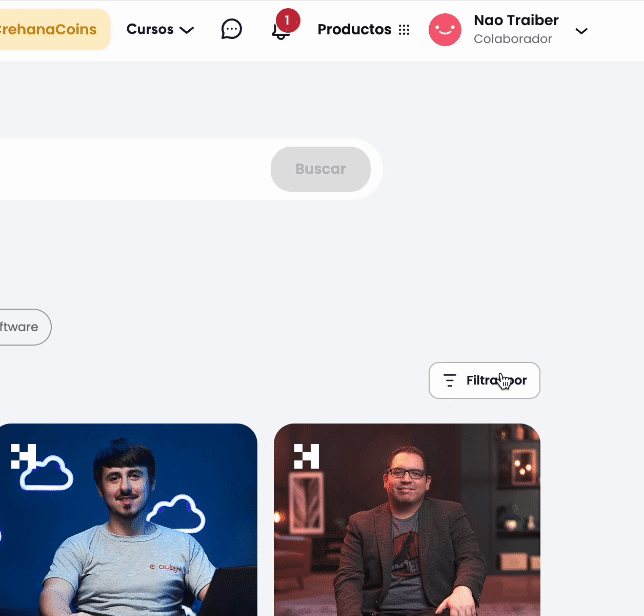 filtros del knowledge hub