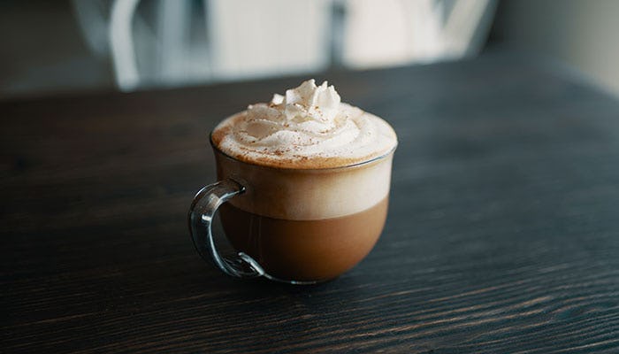 Espresso con panna tipos de bebidas cafe