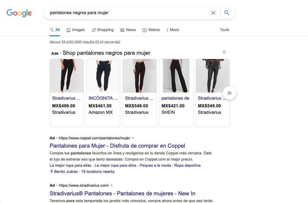 Descripción del producto para SEO