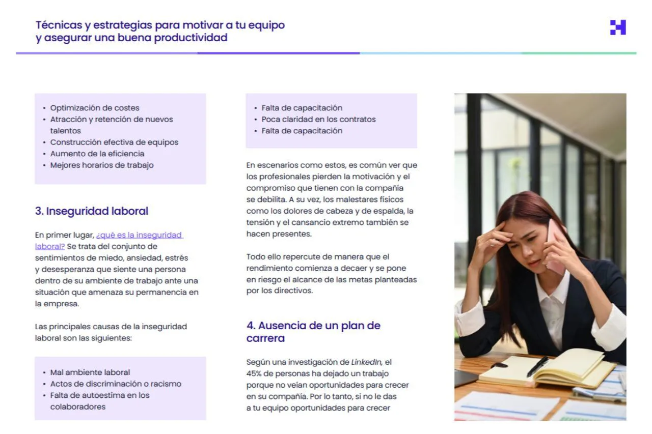 Guía completa sobre técnicas de motivación laboral
