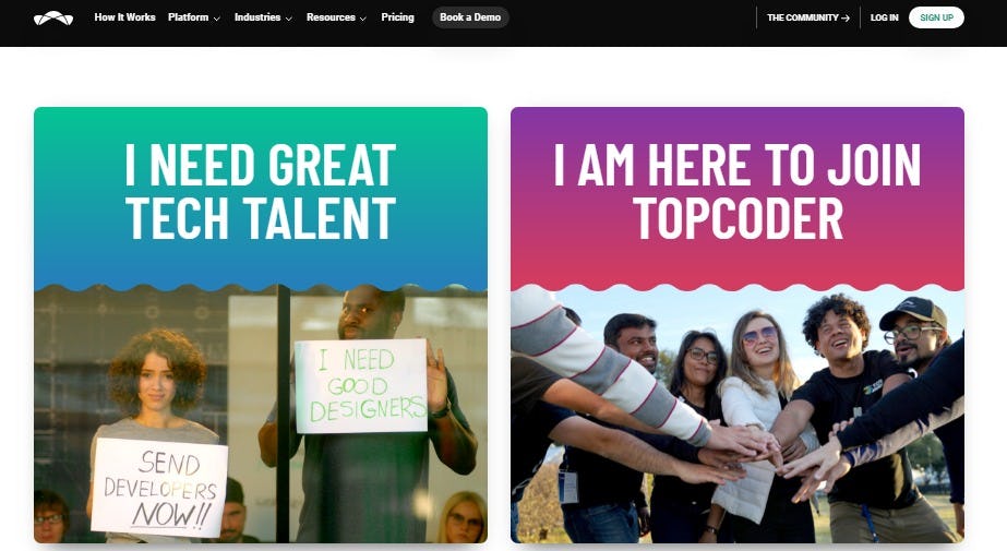 Topcoder página oficial para aprender a programar