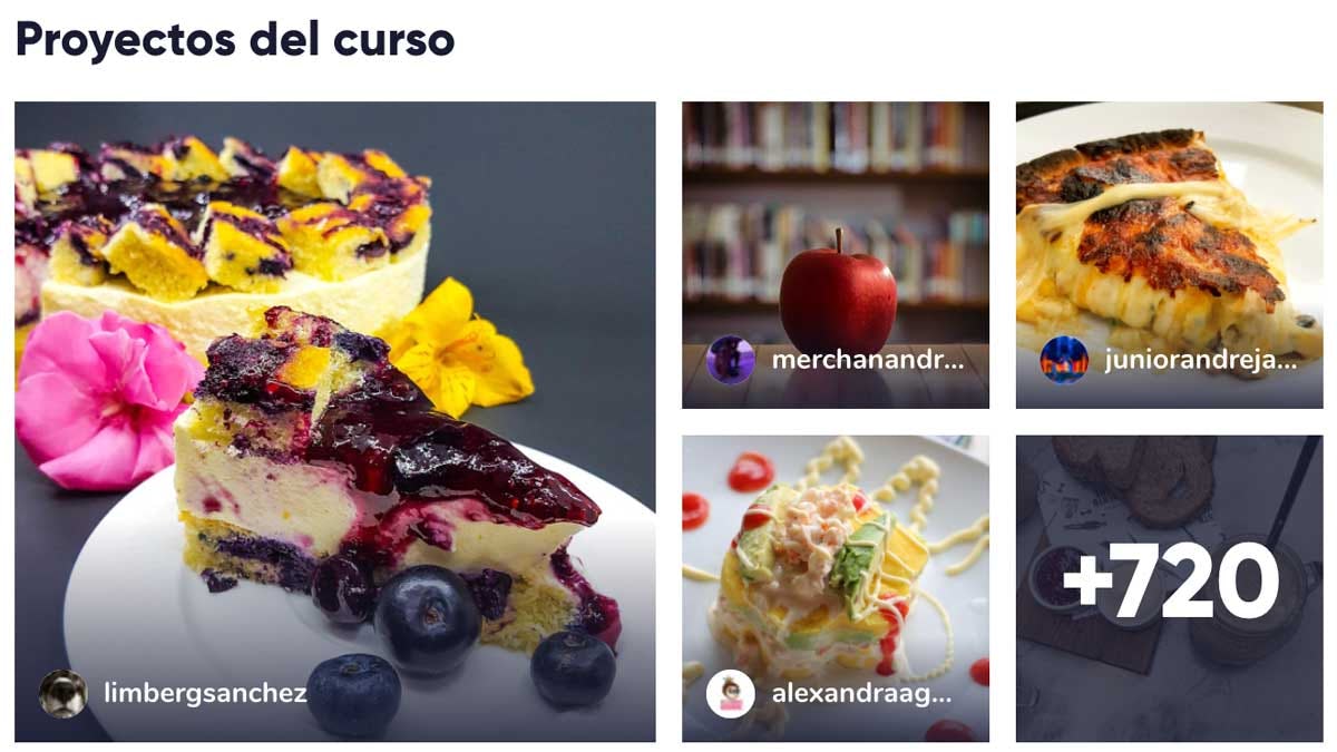 proyectos del curso gratis de Fotografía profesional con smartphone