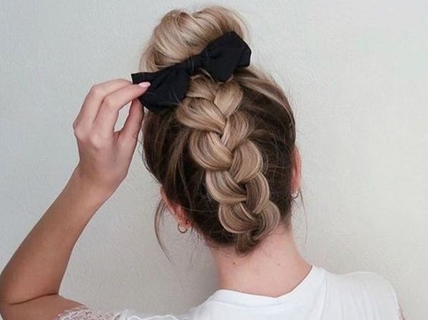 peinados con trenzas inversas