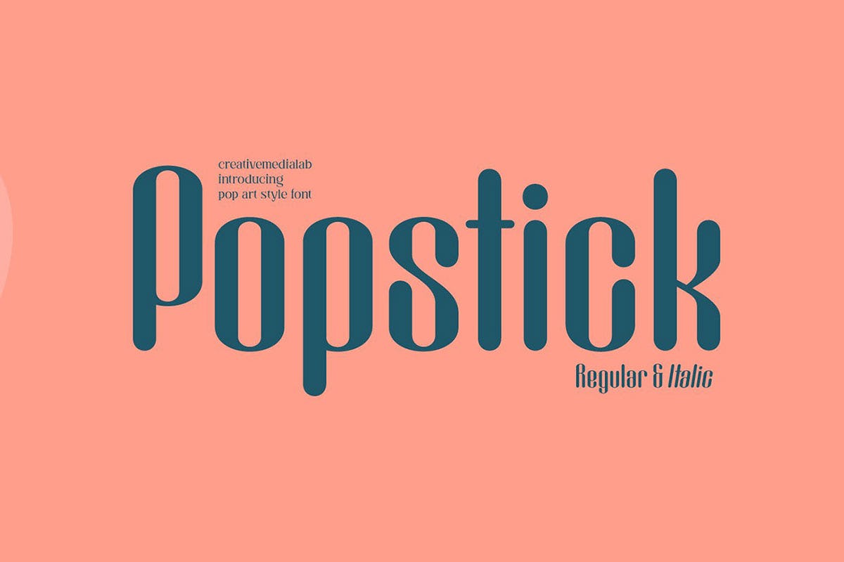 Tipografía Popstick
