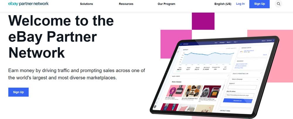 eBay Partner Network red de afiliados