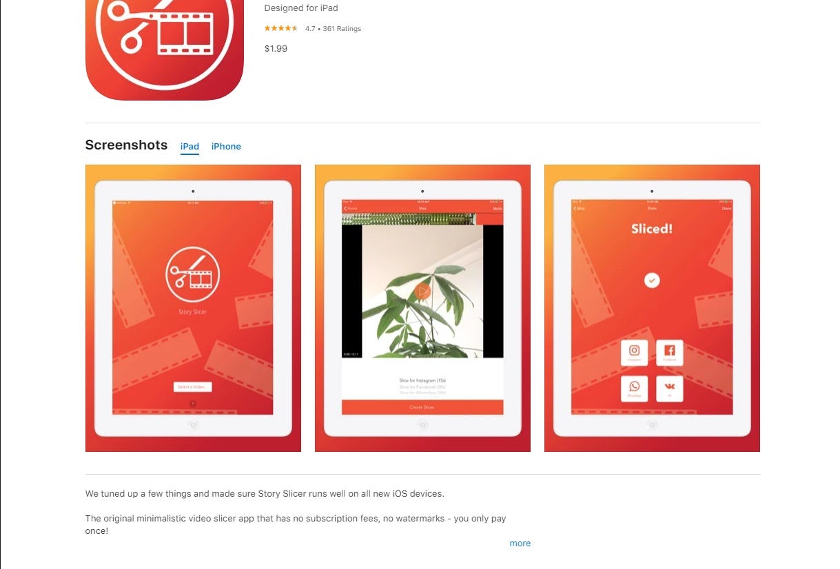 story slices redes sociales