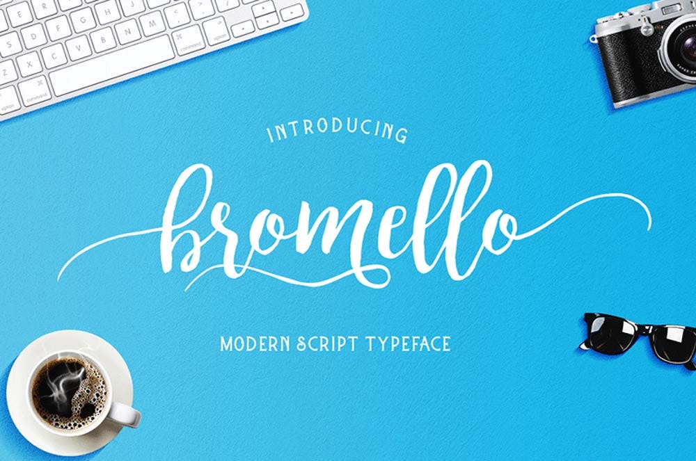Bromello font