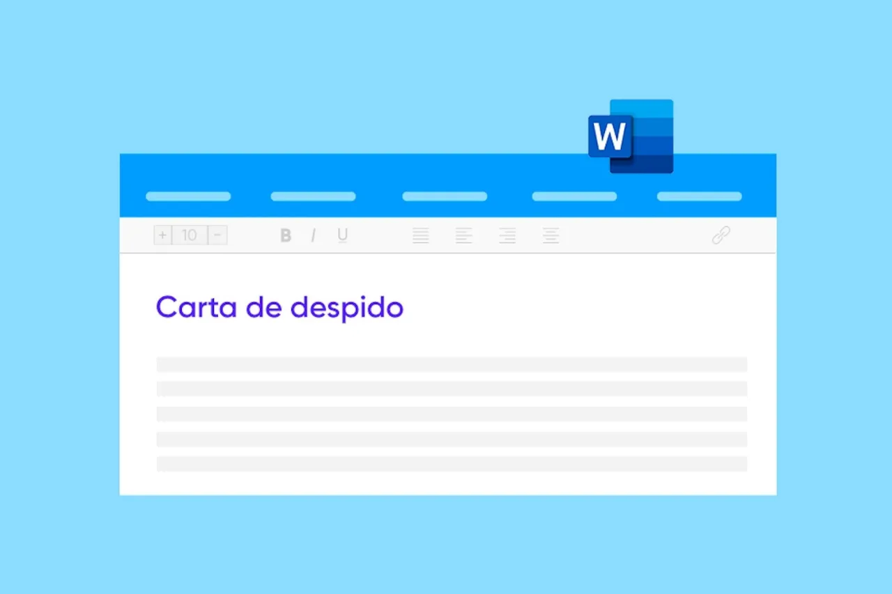 Carta de despido en Word