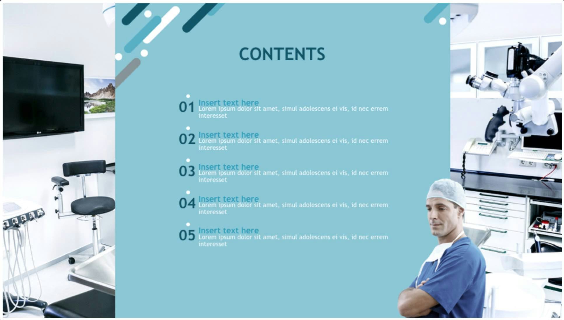 plantilla para dentista