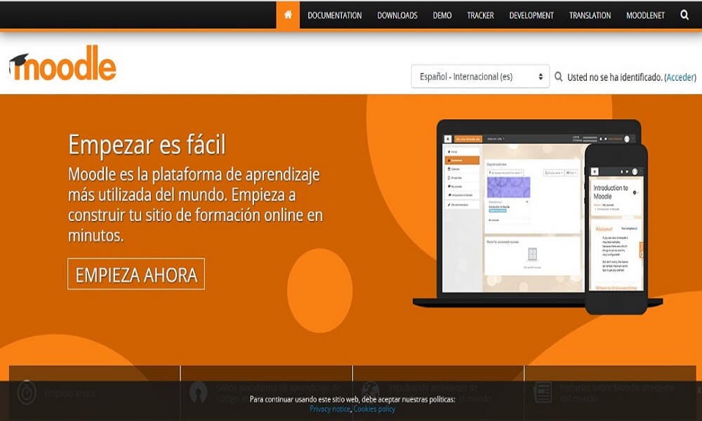 moodle plataforma educativa