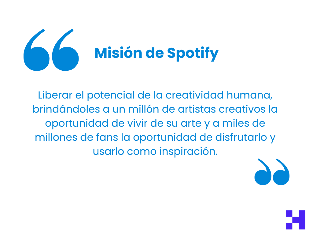 mision empresa spotify