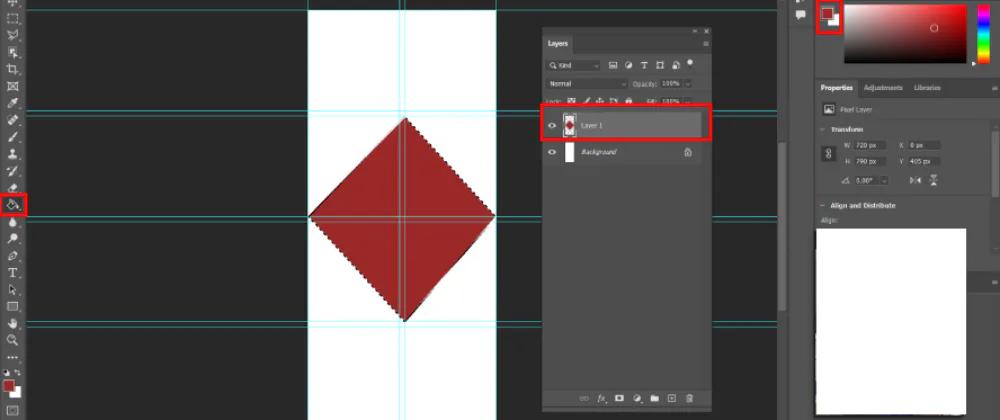 Paso 7 cómo hacer un collage en Photoshop