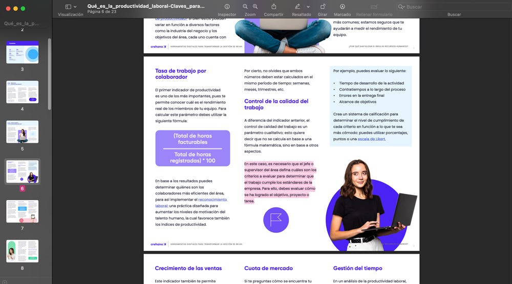 ebook sobre productividad laboral