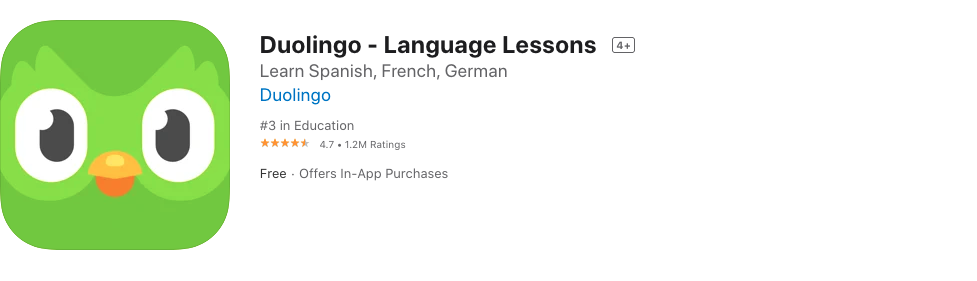 Duolingo: Language lessons