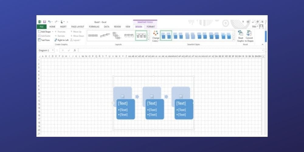 Como hacer diagrama de flujo en Excel