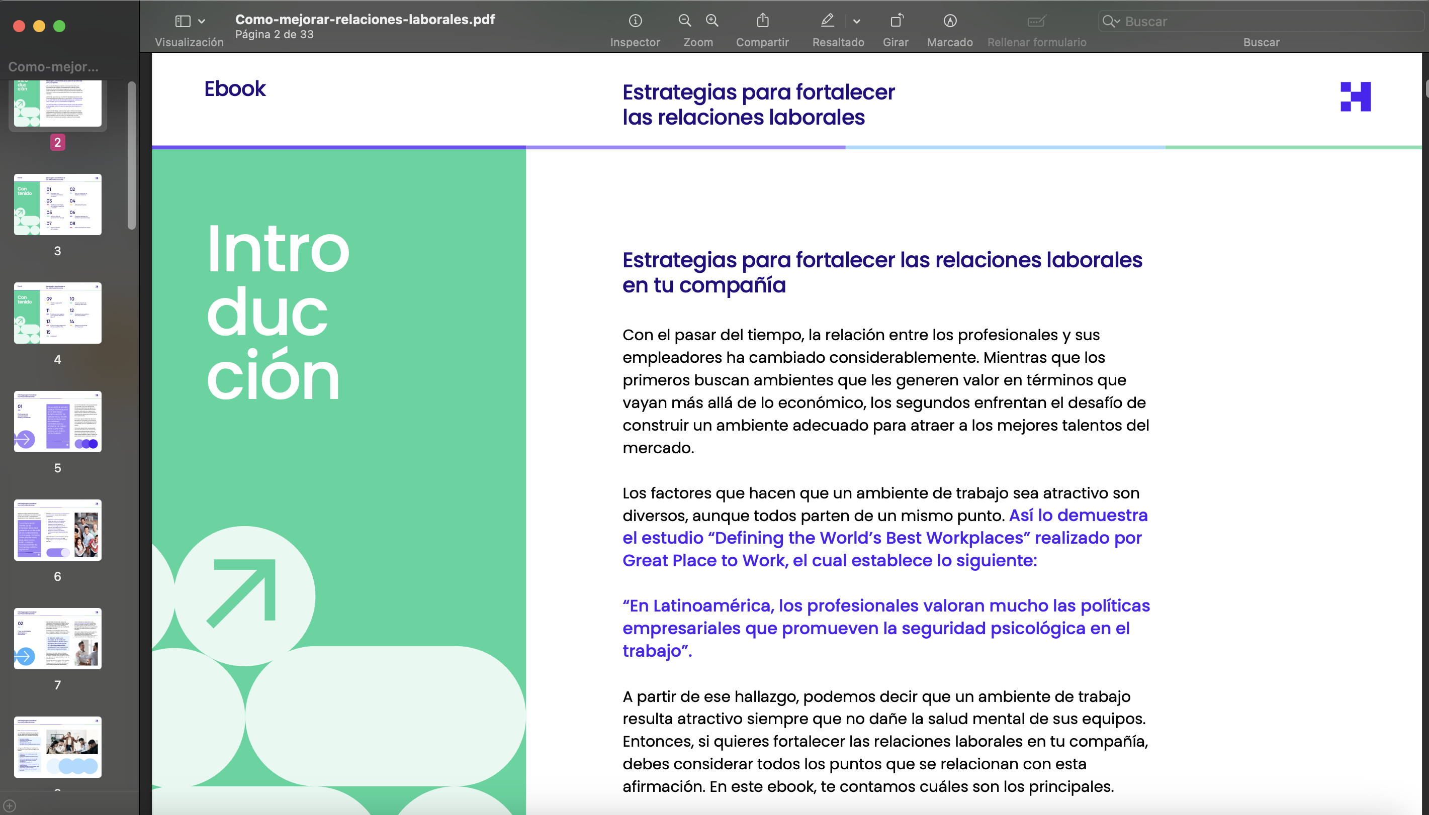 ebook sobre estrategias para mejorar las relaciones laborales