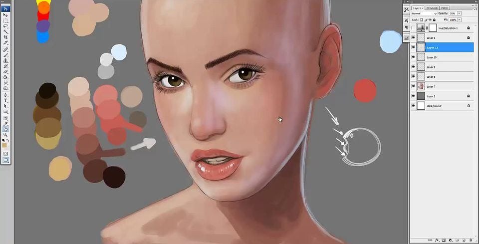 herramientas para pintar en photoshop 2021