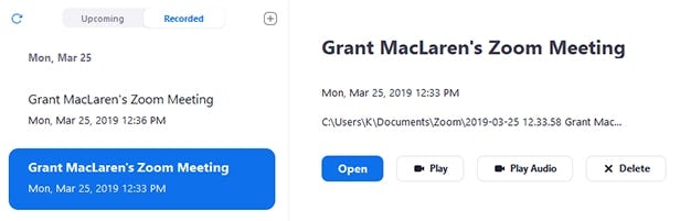 Dónde se guardan grabaciones de Zoom