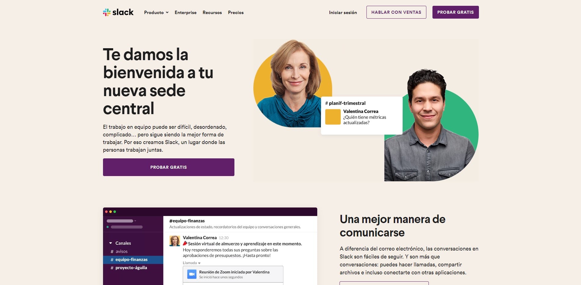 landing page colorida