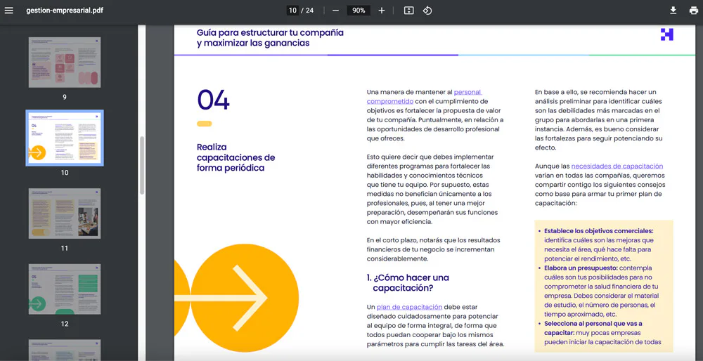 ebook sobre gestión empresarial