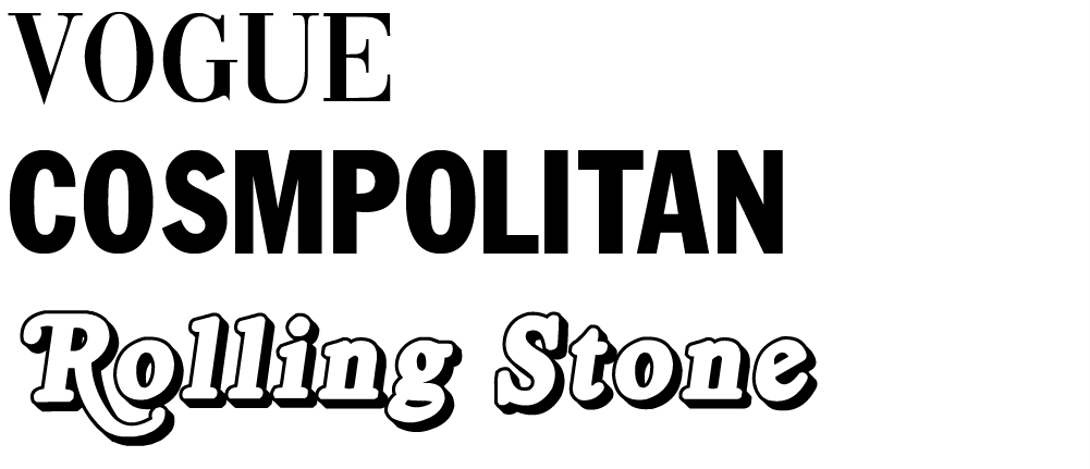 Letras de revistas famosas