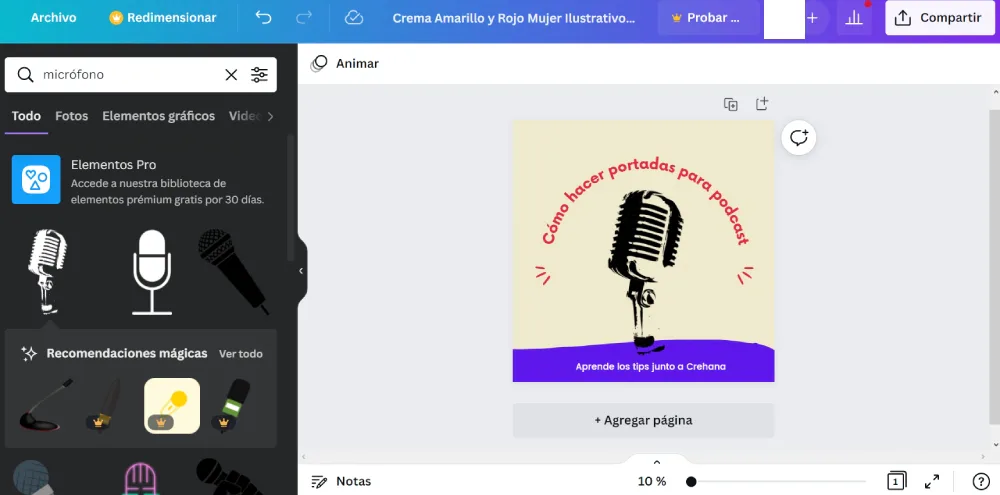 Diseñar el logo para portada
