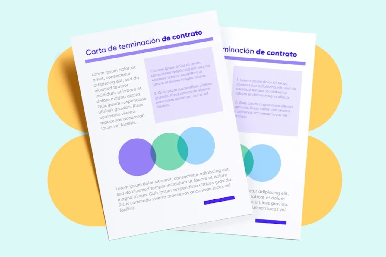 Carta de terminación de contrato