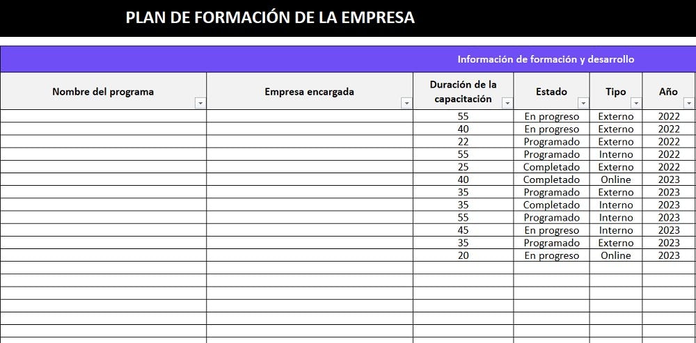 ejemplo de plan de accion para empresa