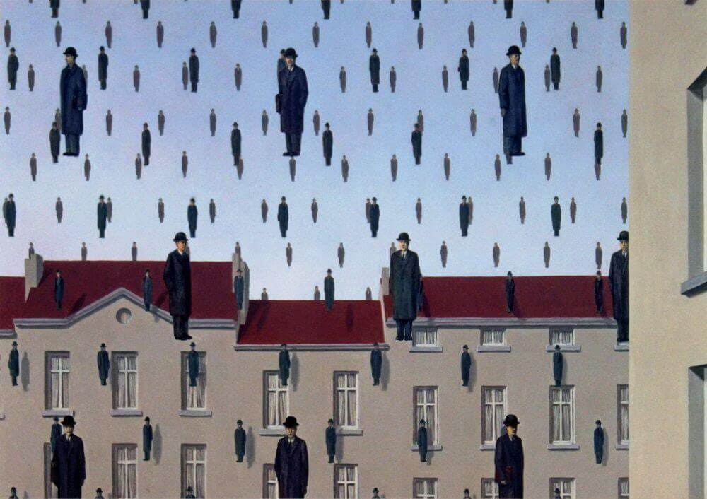 Pintura surrealista de Magritte