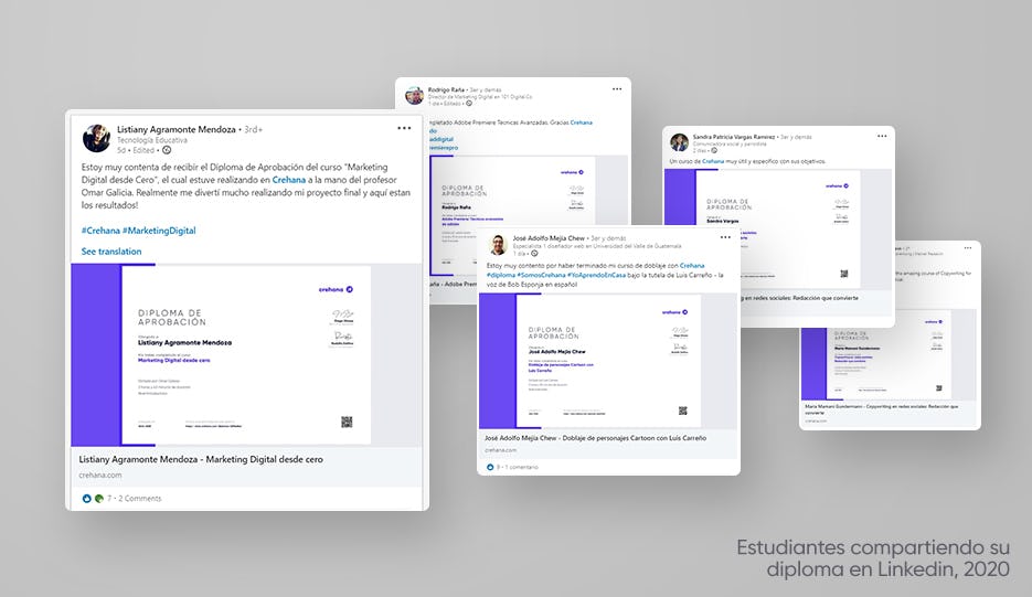 🥇 Crehana certificado¿Cómo agregarlo a LinkedIn?