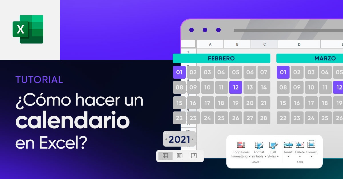 �� ¿Cómo hacer un calendario en Excel? Rápido y sencillo  Crehana