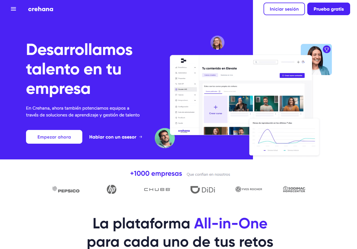app de productividad crehana