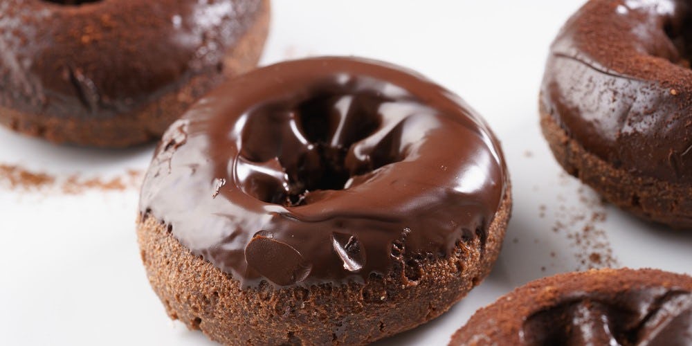 donuts con ganache de chocolate