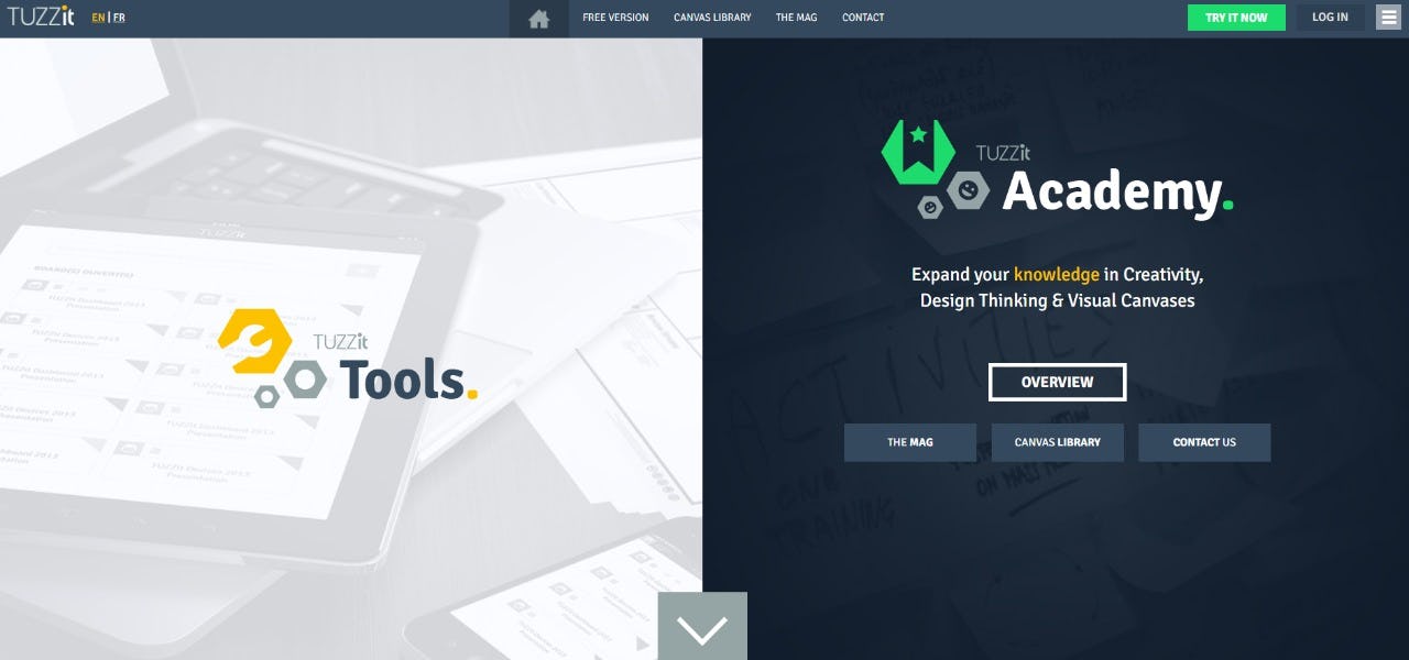 Tuzzit diseñar tu propio modelo Canvas