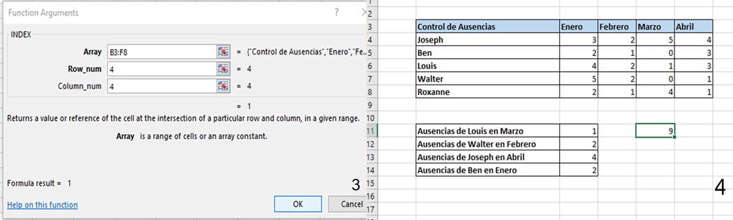 ¿cómo Usar La Función Indice En Excel 📑emk 2510