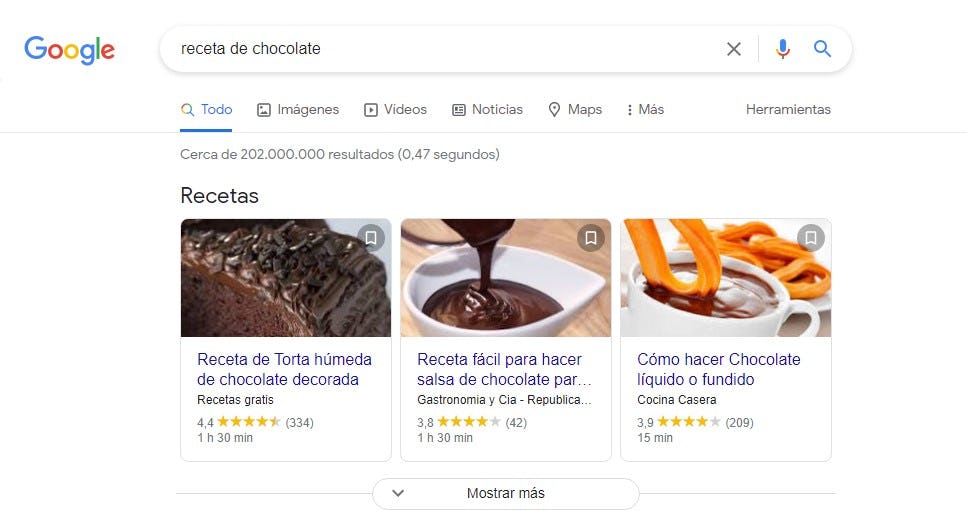 Incluir microdatos en página de resultados de Google